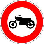 panneau interdit aux motos
